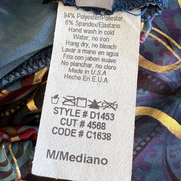 Wish Collection halter midi dress metallic swirl Medium - Picture 13 of 14